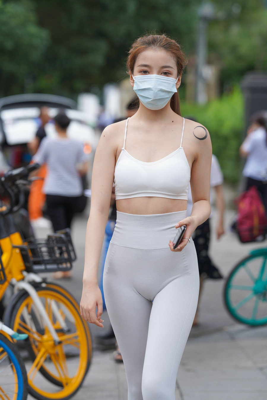 图片[2]-灰色瑜伽裤女孩 J1323 723P4V-17.9GB-靓丽图集
