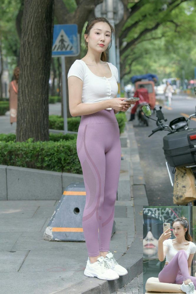 图片[5]-香芋色瑜伽裤高马尾漂亮女孩J2206 545P1V-19.1GB-靓丽图集