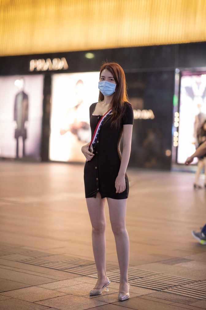 图片[4]-逛商场的黑色包臀裙美丽女孩【385P】00050-靓丽图集