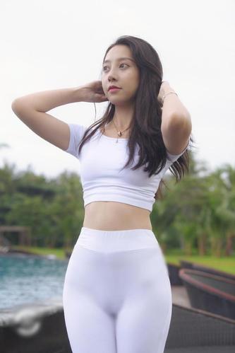 图片[2]-白色瑜伽裤柔情女孩 J1406 554P2V-21.1GB-靓丽图集